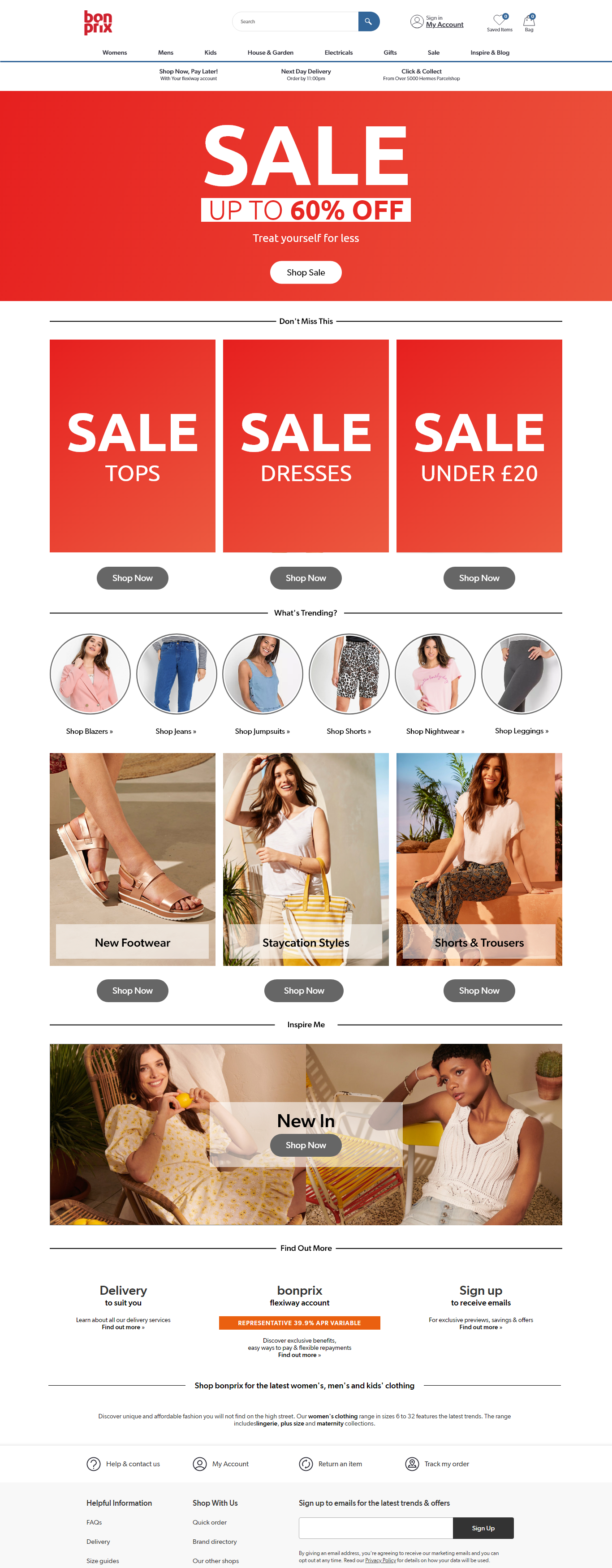 fgh bonprix sale takeover homepage design